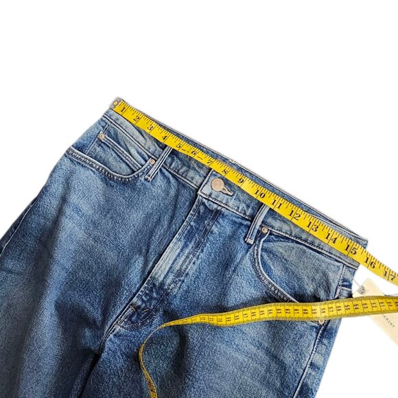 MOTHER The Kick It Jeans in Tequila Sunrise, Cotton, Hi-Rise, Straight, Size 31 - Picture 8 of 12